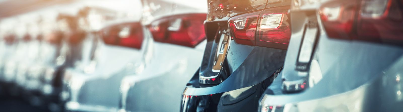 Vehicles neatly parked